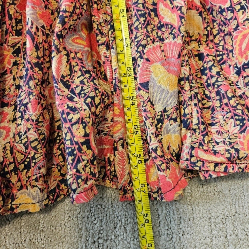 New FREE PEOPLE floral Getaway tiered maxi dress SZ SMALL - Picture 6 of 10